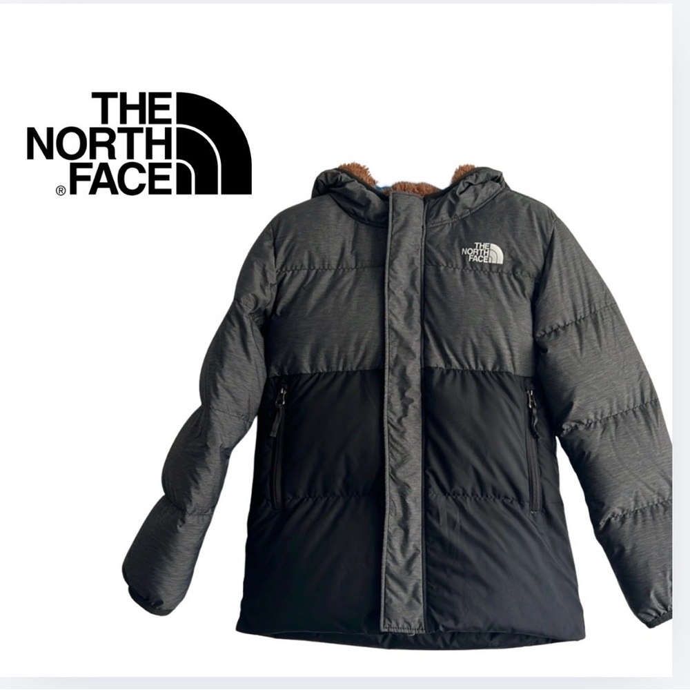 The North Face Kids Puffer Jacket - Gray and Black